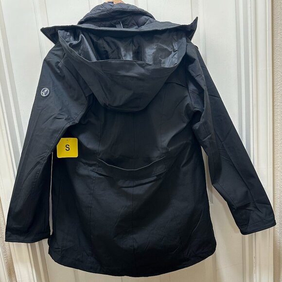 Lands' End Women's 3-in-1 Systems Jacket & Vest Size S Black Water Resistant NEW - Picture 11 of 15